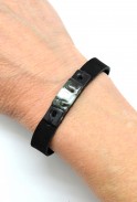 Skinny Glass & Suede Bracelet